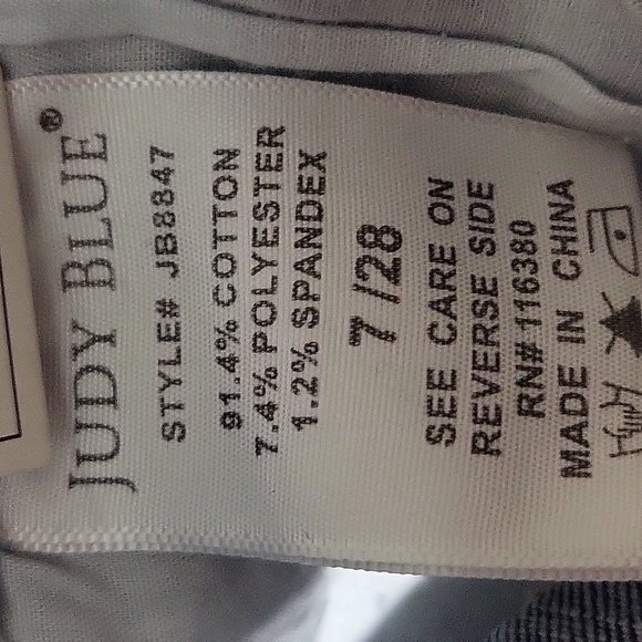 NWT Judy Blue Released Hem High Waist Skinny Fit Womens Blue Jeans Size 7/28 - Picture 5 of 7